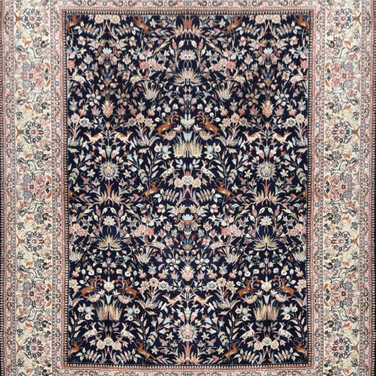 Indo Kirmân Oriental Rug : 2.70 X 1.90 Meters -handmade - 
