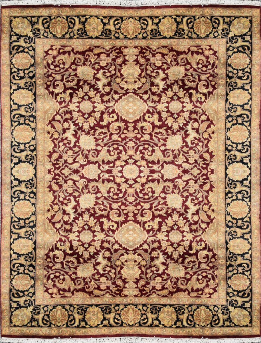 Tapis d'orient AGRA Inde : 2.10 x 3.03 Mètres - "Galerie Sardje"-photo-2
