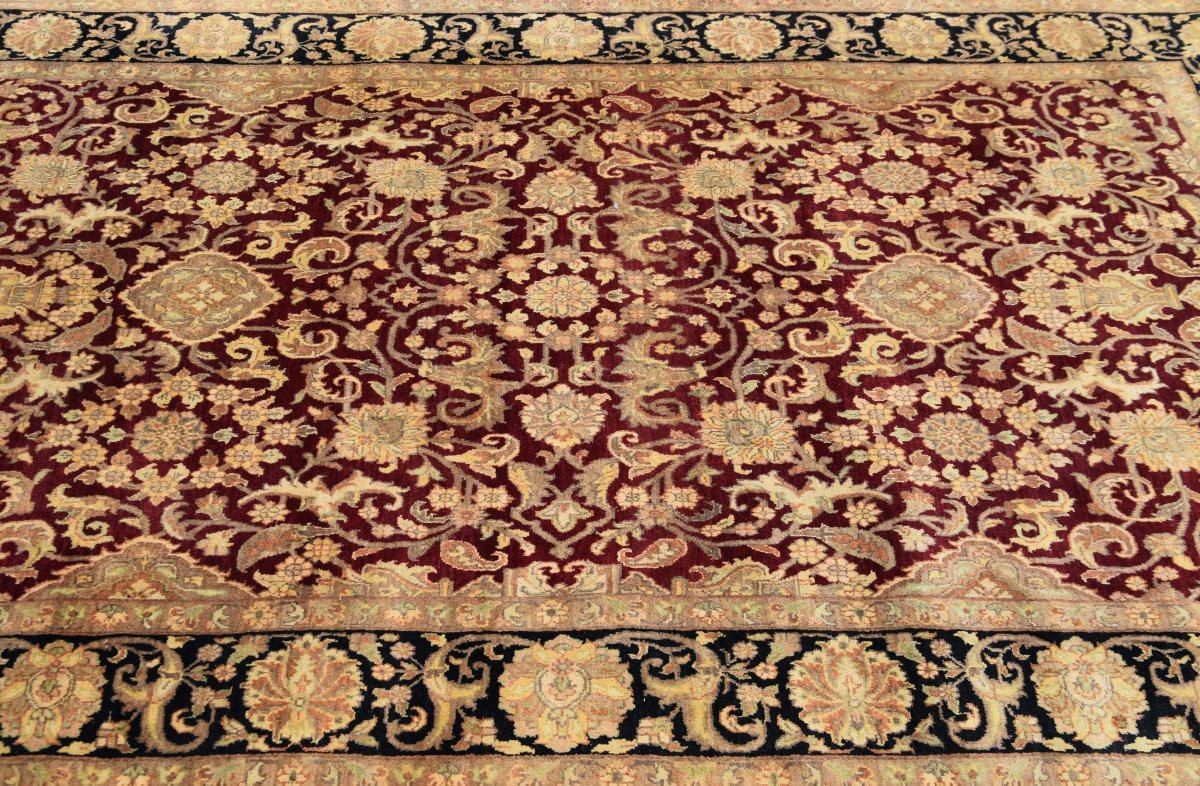 Tapis d'orient AGRA Inde : 2.10 x 3.03 Mètres - "Galerie Sardje"-photo-1
