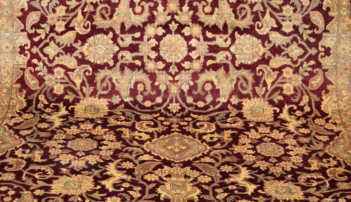 Tapis d'orient AGRA Inde : 2.10 x 3.03 Mètres - "Galerie Sardje"-photo-7