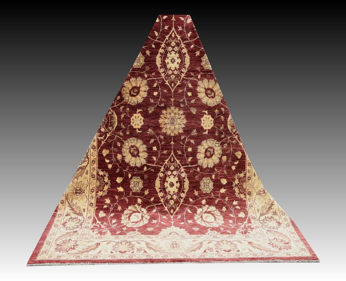 Oriental Rug Ziegler : 1.70 X 2.45 Meters - Handmade Wool "galerie Sardje"-photo-4