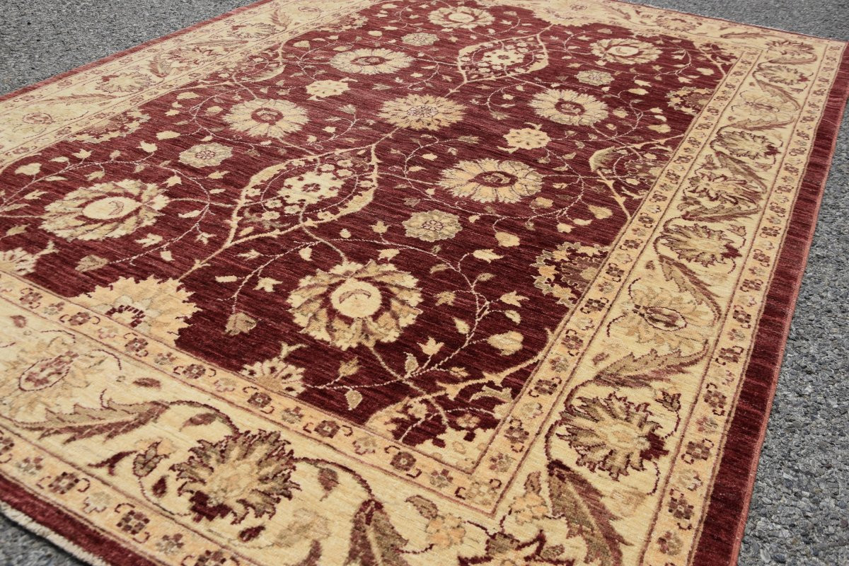 Tapis d'Orient Ziegler : 1.70 x 2.45 Mètres - Laine Fait Main "Galerie Sardje"-photo-3