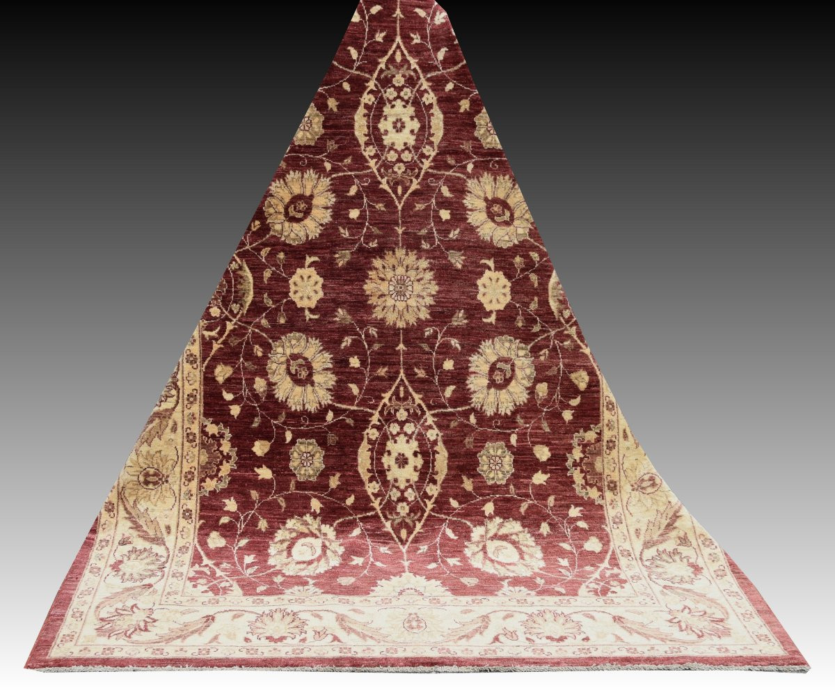 Tapis d'Orient Ziegler : 1.70 x 2.45 Mètres - Laine Fait Main "Galerie Sardje"-photo-6