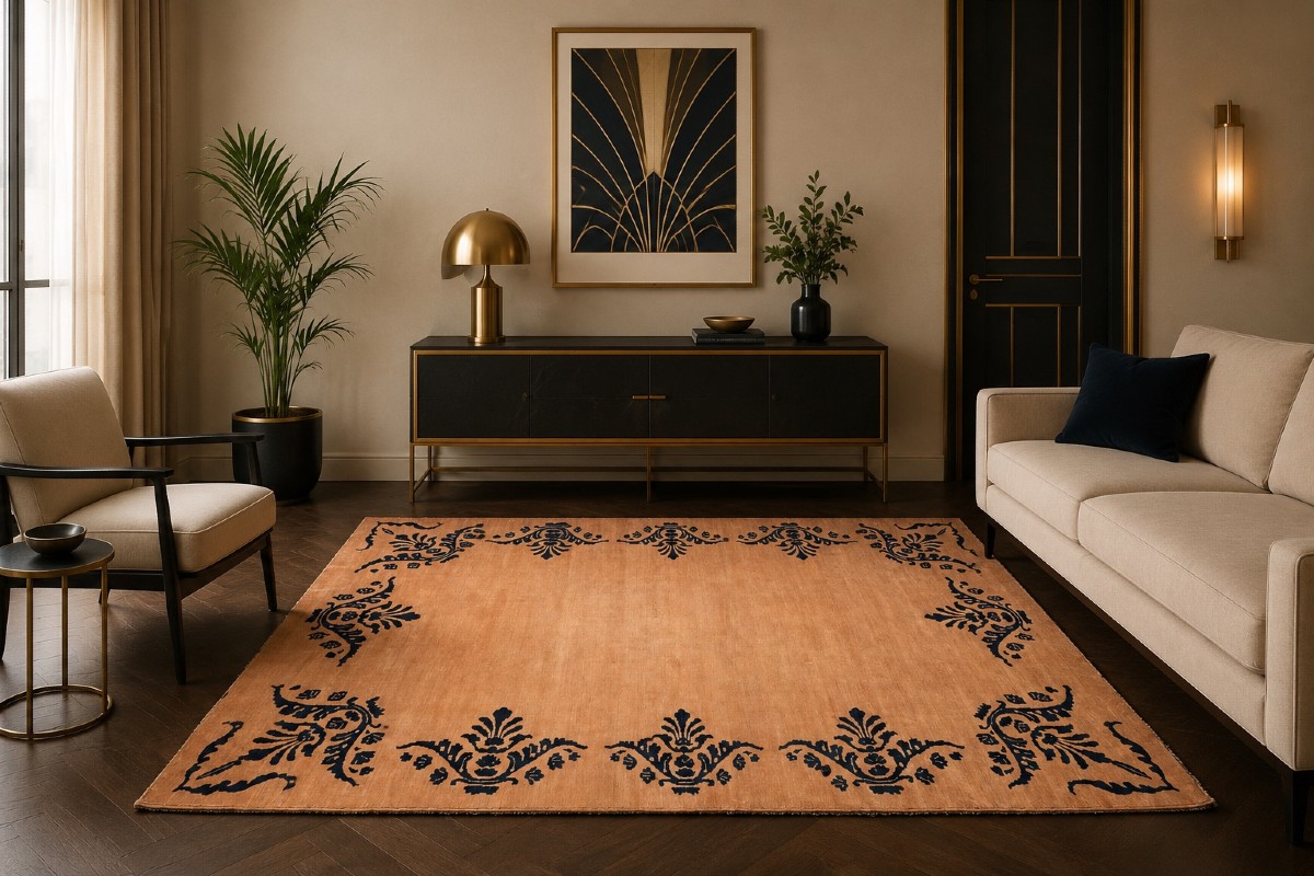 Tapis d'orient  Chobi Ziegler 200 × 295 Cm  Noué main-"Galerie Sardje"-photo-3