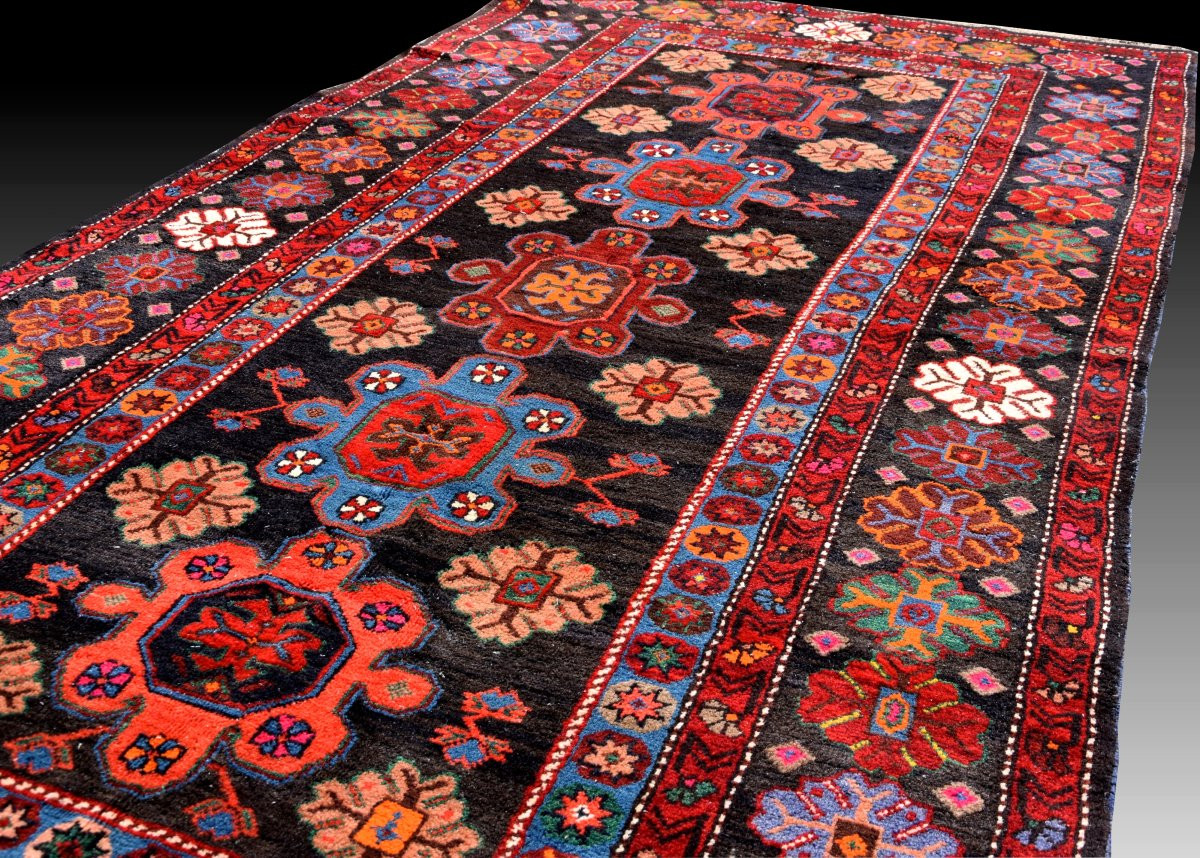 Tapis KAZAK Caucasien – Noué main – 243 x 140 cm- "Galerie Sardje" -photo-5
