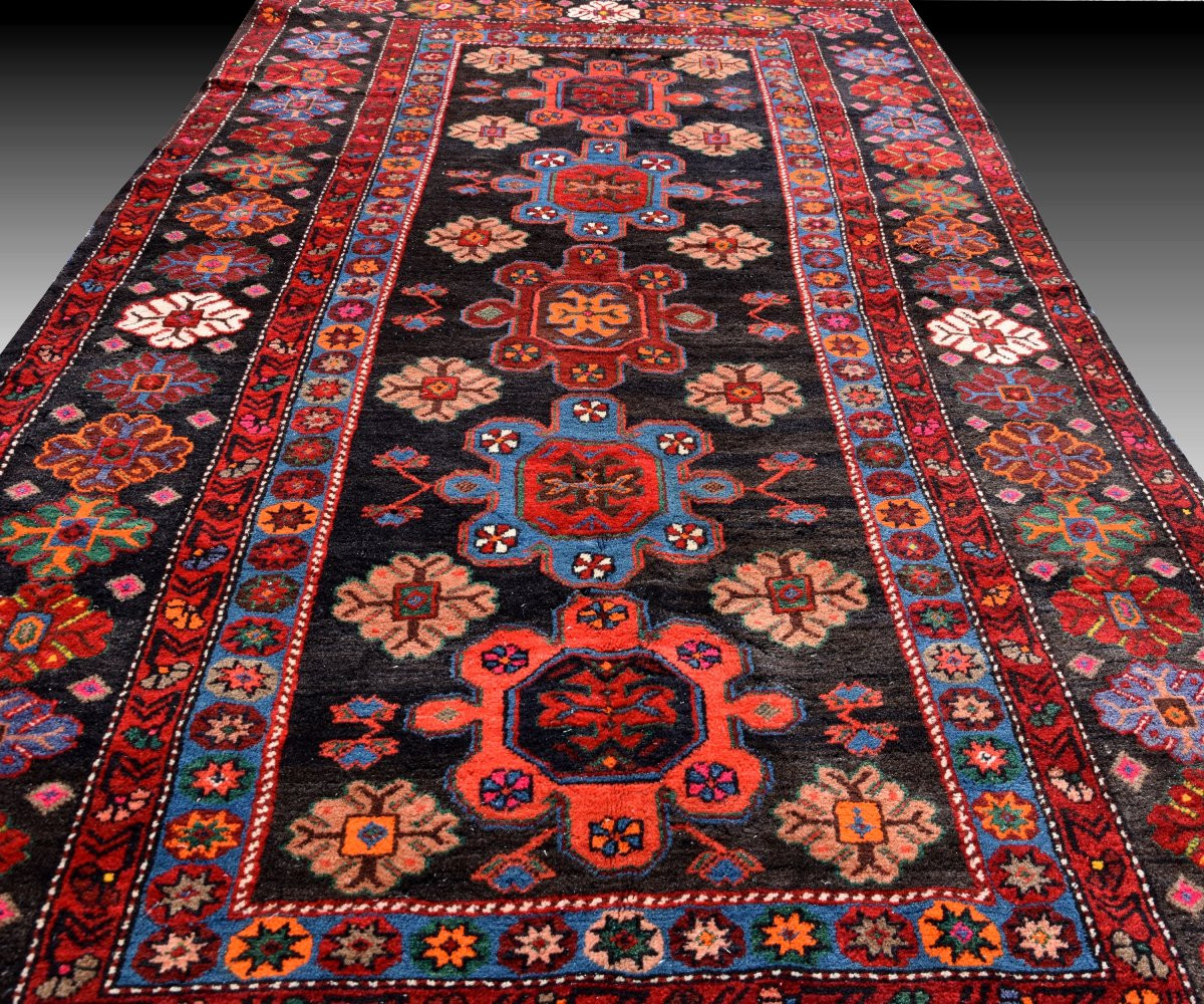 Tapis KAZAK Caucasien – Noué main – 243 x 140 cm- "Galerie Sardje" -photo-6