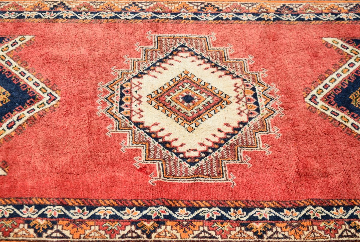 Moroccan Carpet (taznakht), Middle Atlas, Mid-20th Century: 150x250 Cm "galerie Sardje"-photo-1