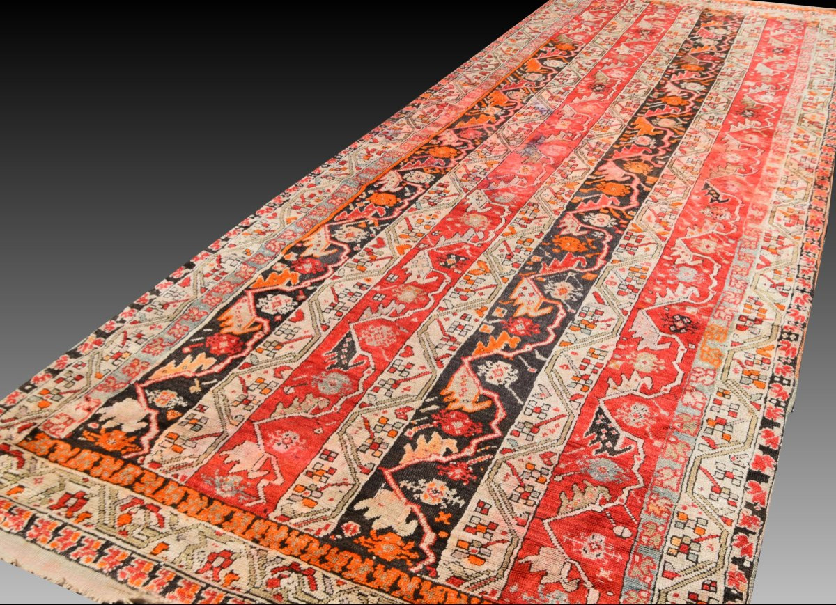 Tapis ancien caucasien Daghestan : 315 x 125 Cm -"Galerie Sardje"-photo-6