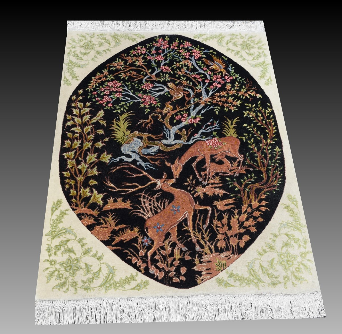 Tapis d'orient TABRIZ Iran : 95 x 75 Cm-"Galerie Sardje" -photo-1