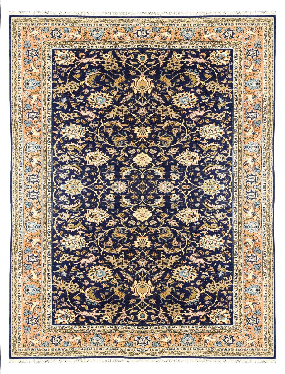 Tapis d'Orient Ghoum Iran Laine et Soie - 220 x 350 Cm  - "Galerie Sardje"-photo-2
