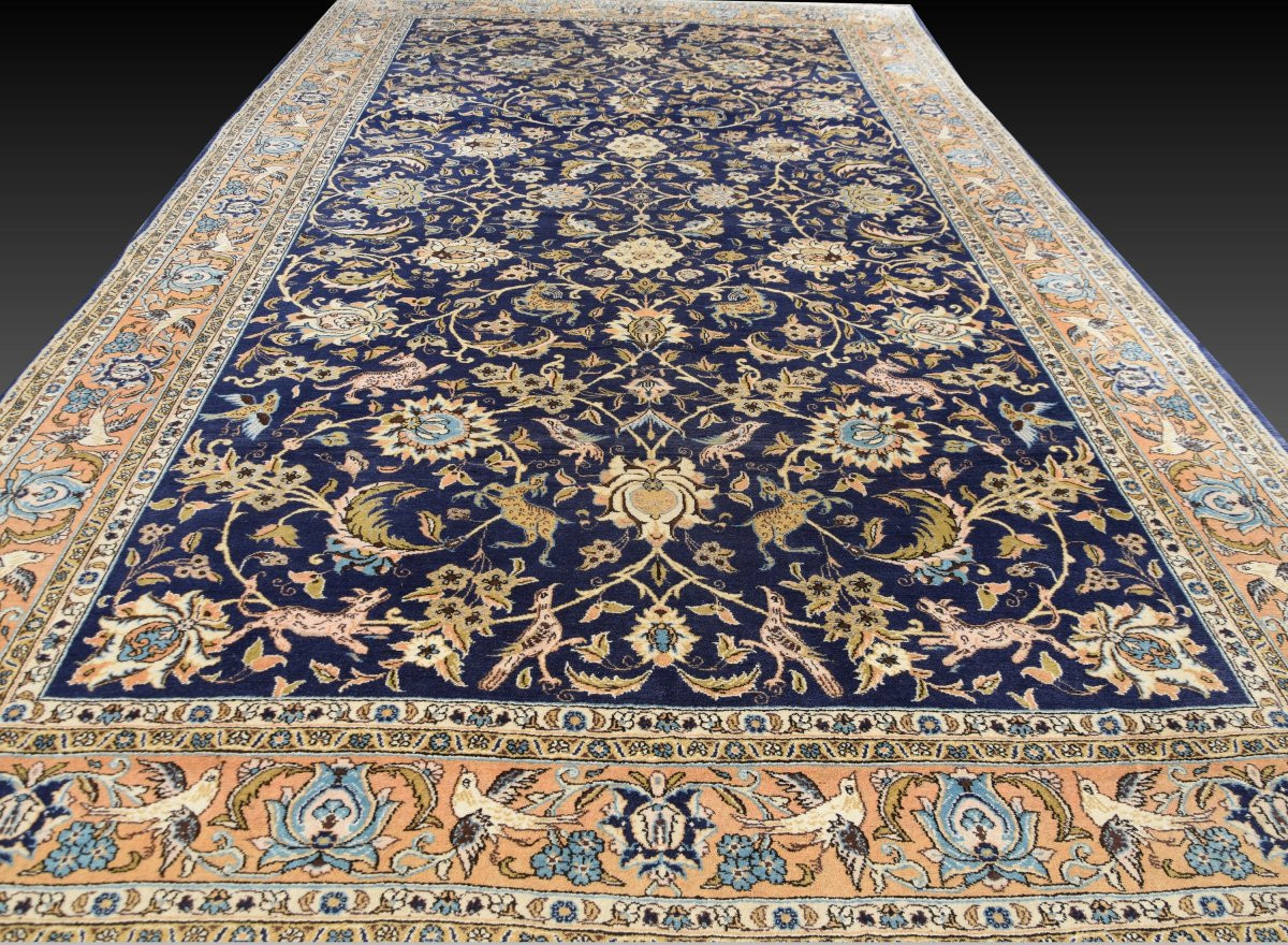 Tapis d'Orient Ghoum Iran Laine et Soie - 220 x 350 Cm  - "Galerie Sardje"-photo-3