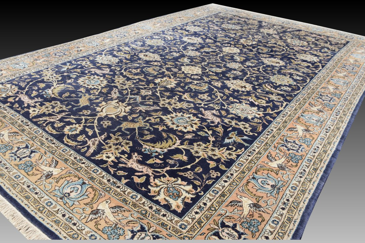 Tapis d'Orient Ghoum Iran Laine et Soie - 220 x 350 Cm  - "Galerie Sardje"-photo-1