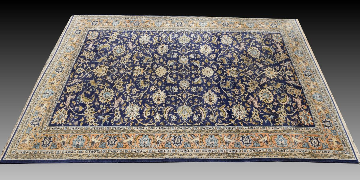 Tapis d'Orient Ghoum Iran Laine et Soie - 220 x 350 Cm  - "Galerie Sardje"-photo-2
