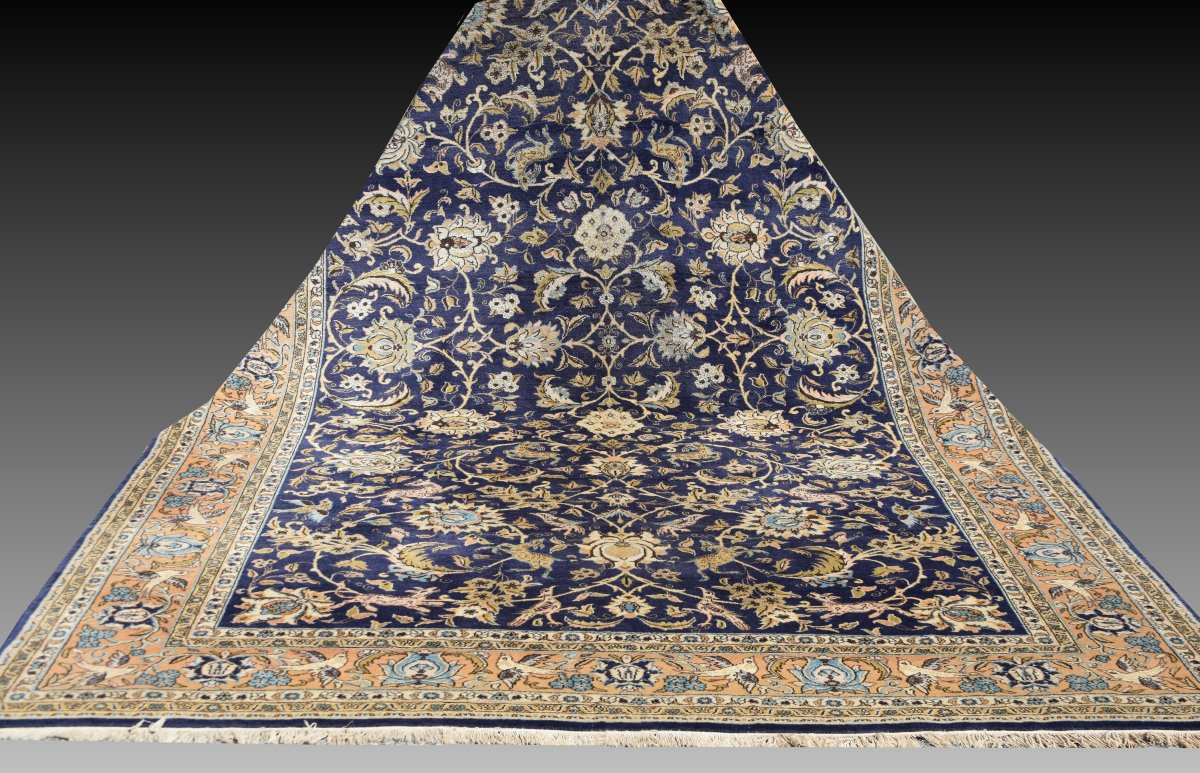 Tapis d'Orient Ghoum Iran Laine et Soie - 220 x 350 Cm  - "Galerie Sardje"-photo-5