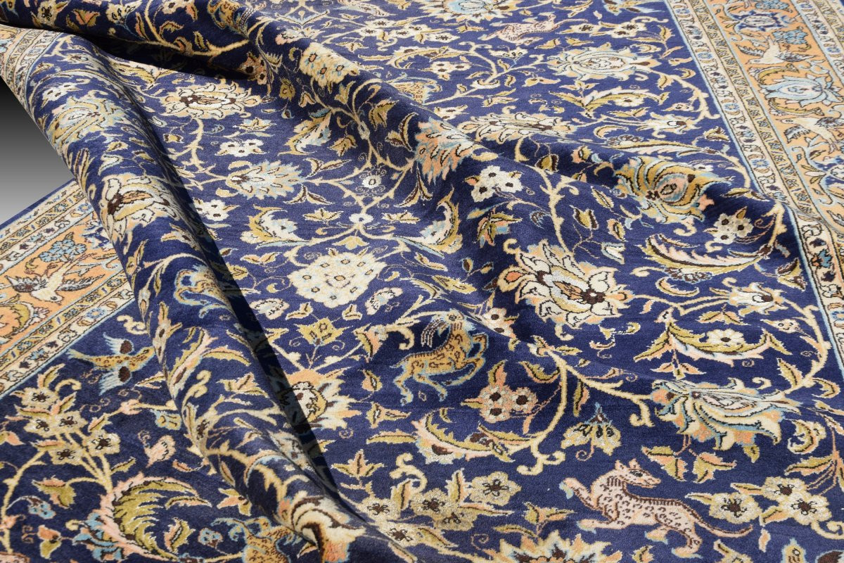 Tapis d'Orient Ghoum Iran Laine et Soie - 220 x 350 Cm  - "Galerie Sardje"-photo-6