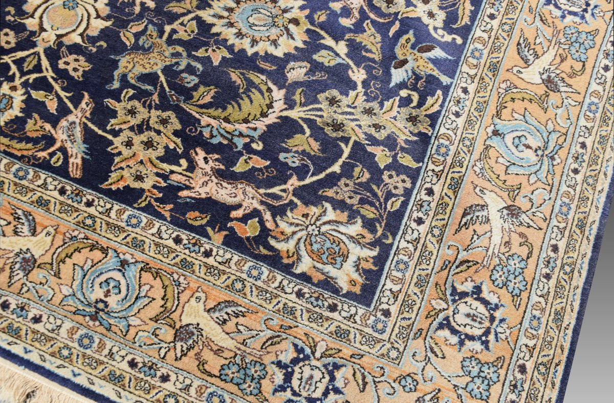 Tapis d'Orient Ghoum Iran Laine et Soie - 220 x 350 Cm  - "Galerie Sardje"-photo-7