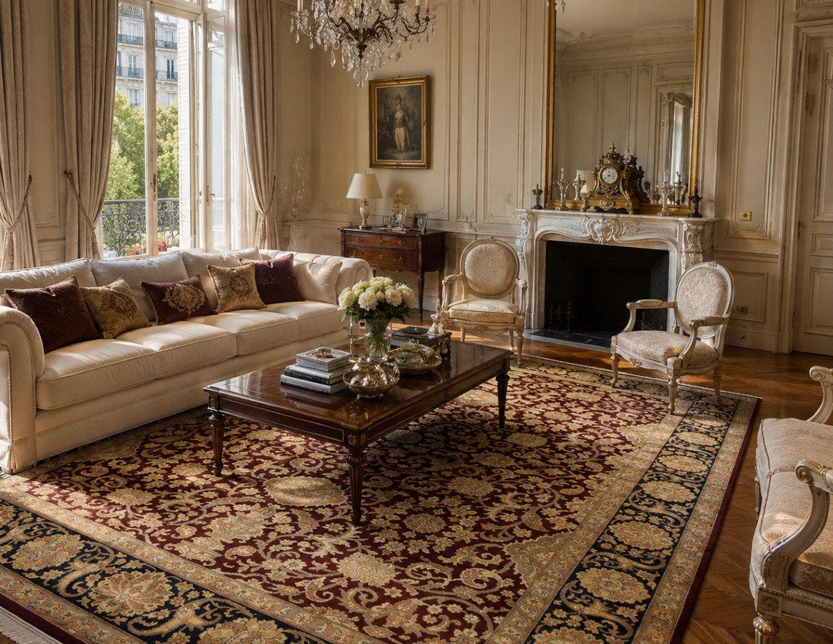 Oriental Rug Agra India : 2.10 X 3.03 Meters - "galerie Sardje"-photo-3