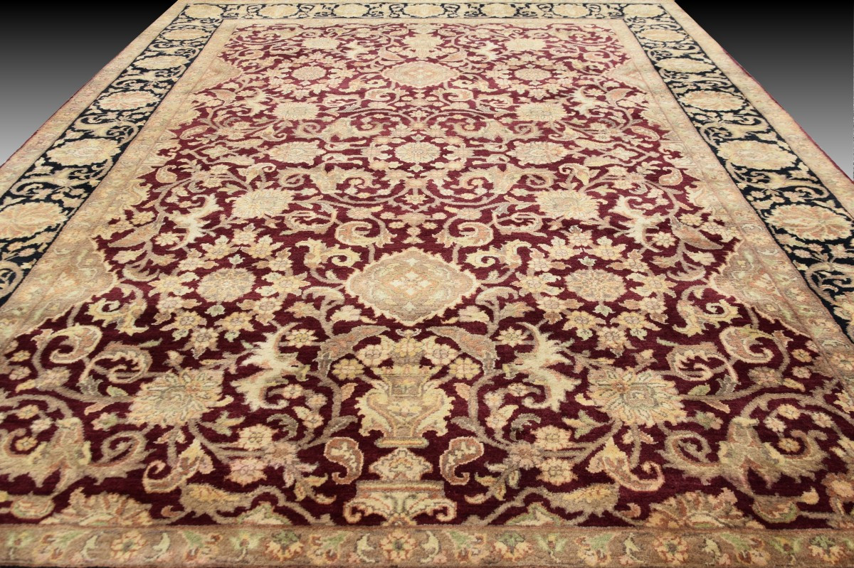 Oriental Rug Agra India : 2.10 X 3.03 Meters - "galerie Sardje"-photo-4