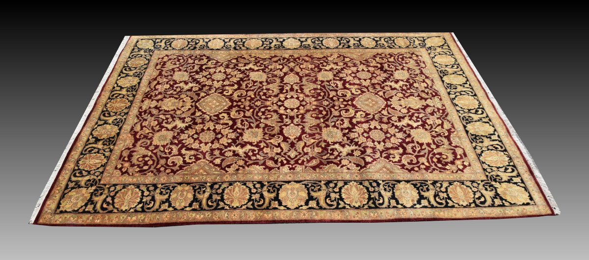 Oriental Rug Agra India : 2.10 X 3.03 Meters - "galerie Sardje"-photo-3