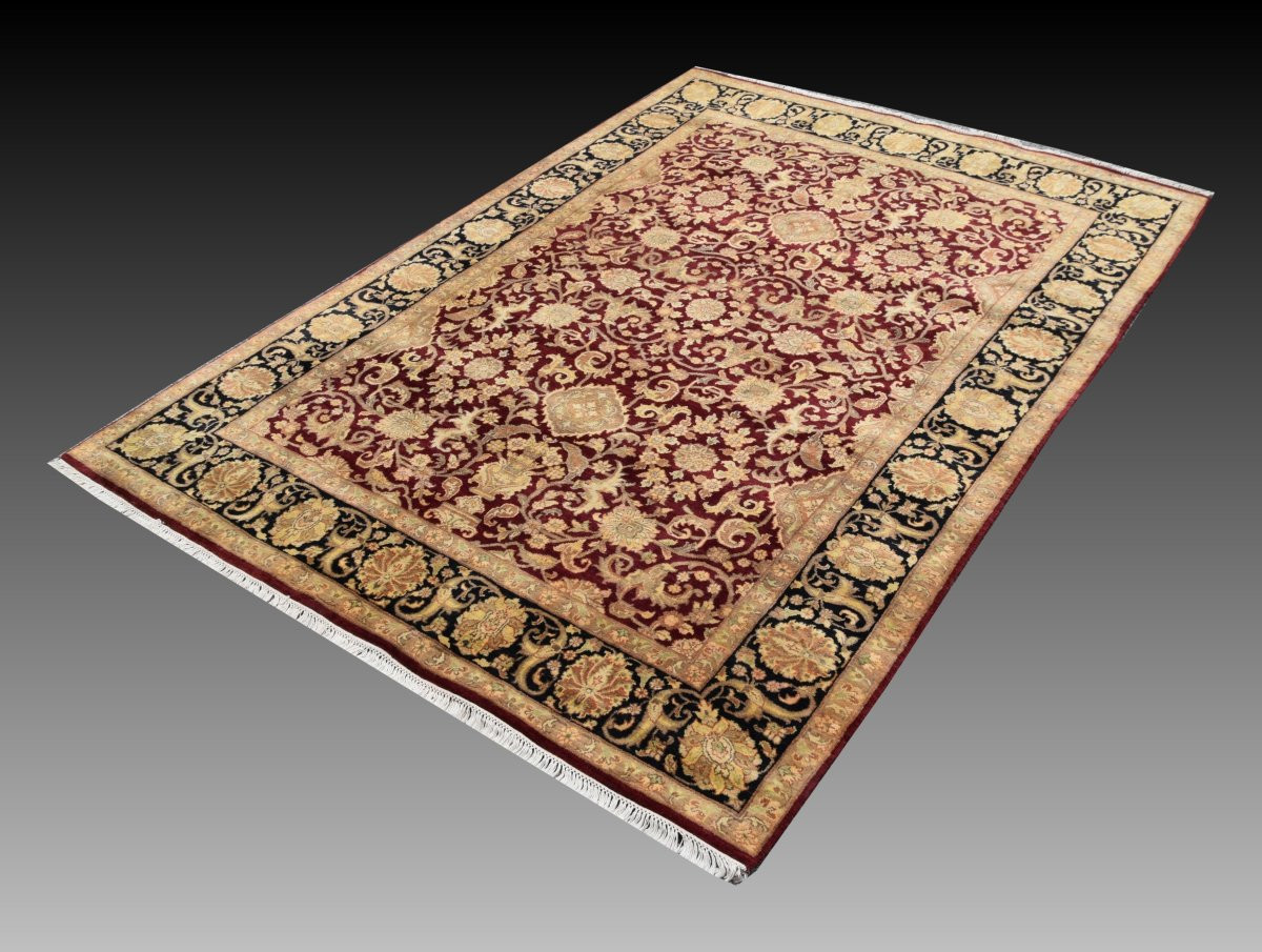 Oriental Rug Agra India : 2.10 X 3.03 Meters - "galerie Sardje"-photo-4