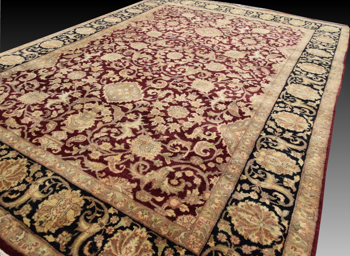 Oriental Rug Agra India : 2.10 X 3.03 Meters - "galerie Sardje"-photo-5
