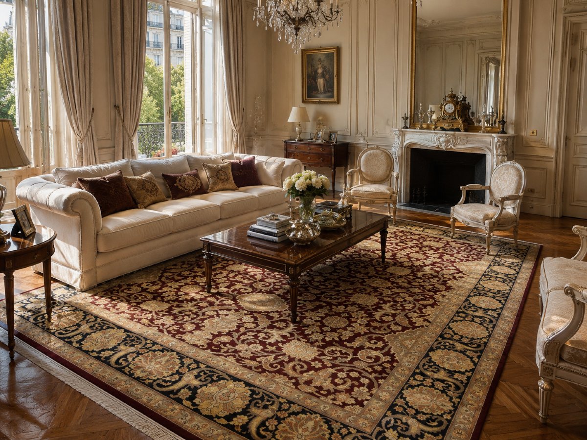Oriental Rug Agra India : 2.10 X 3.03 Meters - "galerie Sardje"-photo-8