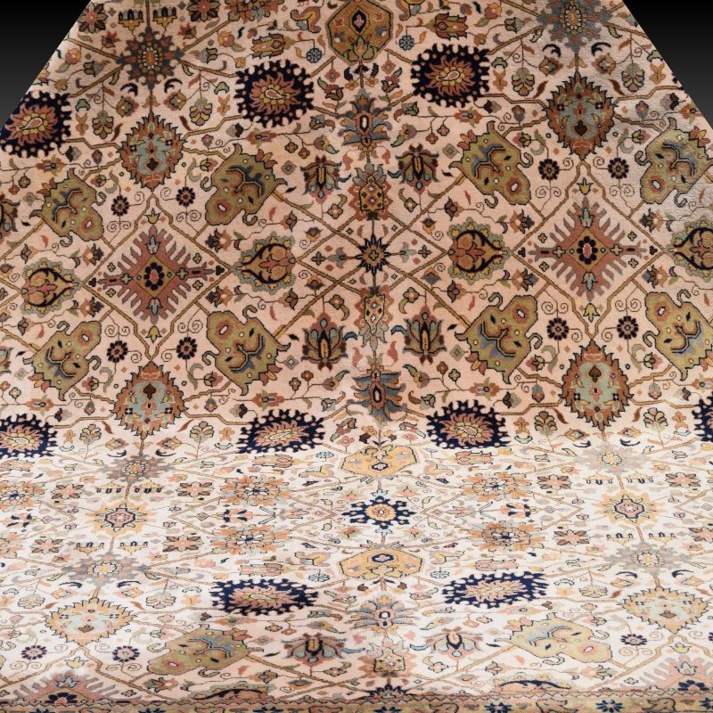 Tapis d'orient Indien du Pendjab en laine – 250 x 350 Cm - "Galerie Sardje"-photo-2