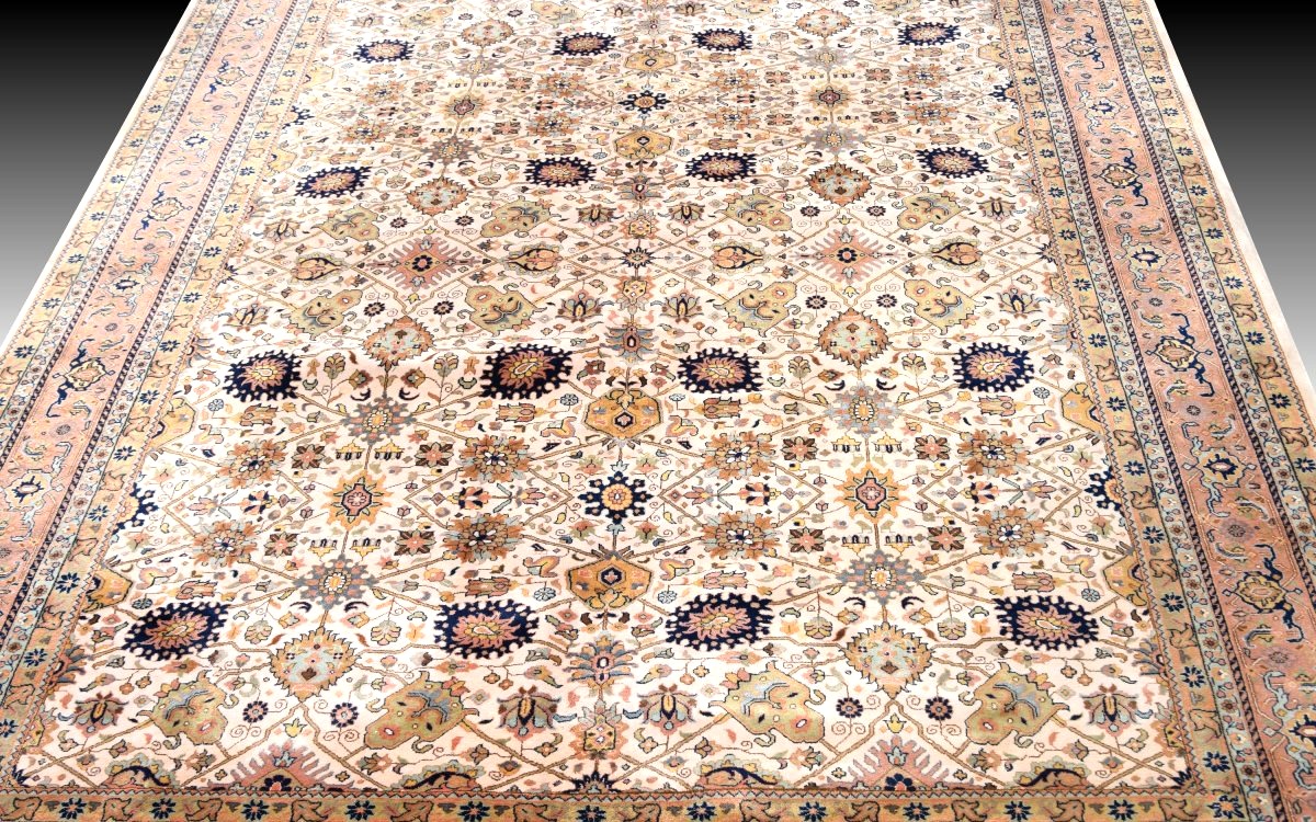 Oriental Wool Carpet From Punjab - 250 X 350 Cm - "galerie Sardje"-photo-2
