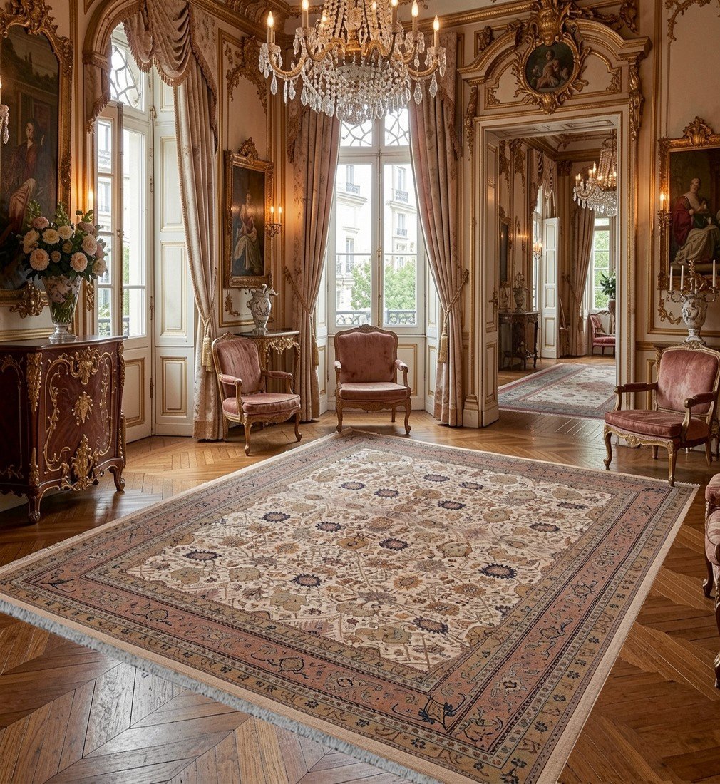 Oriental Wool Carpet From Punjab - 250 X 350 Cm - "galerie Sardje"-photo-3