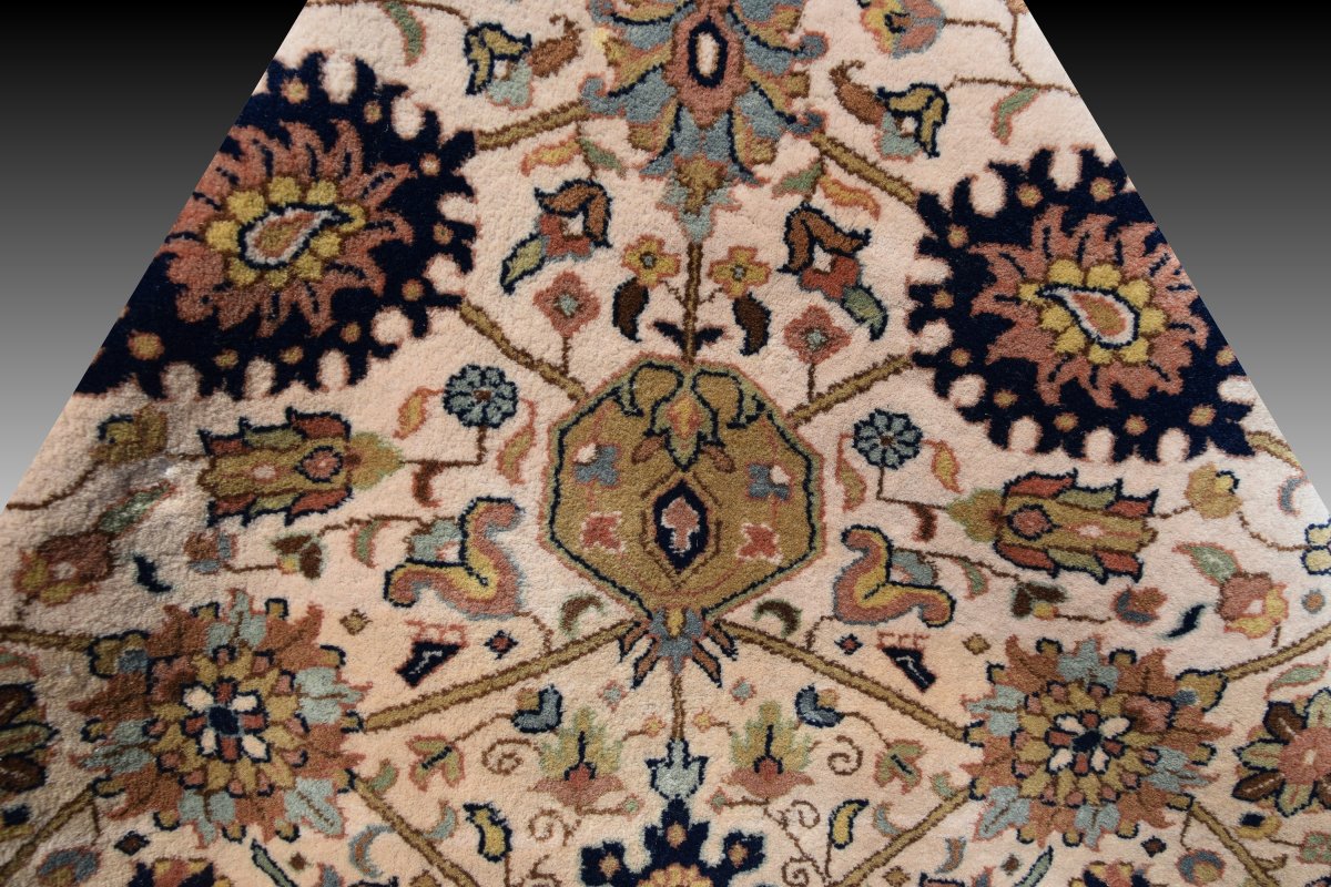 Oriental Wool Carpet From Punjab - 250 X 350 Cm - "galerie Sardje"-photo-4