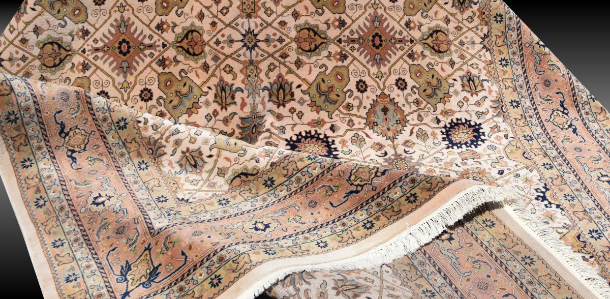 Oriental Wool Carpet From Punjab - 250 X 350 Cm - "galerie Sardje"-photo-5
