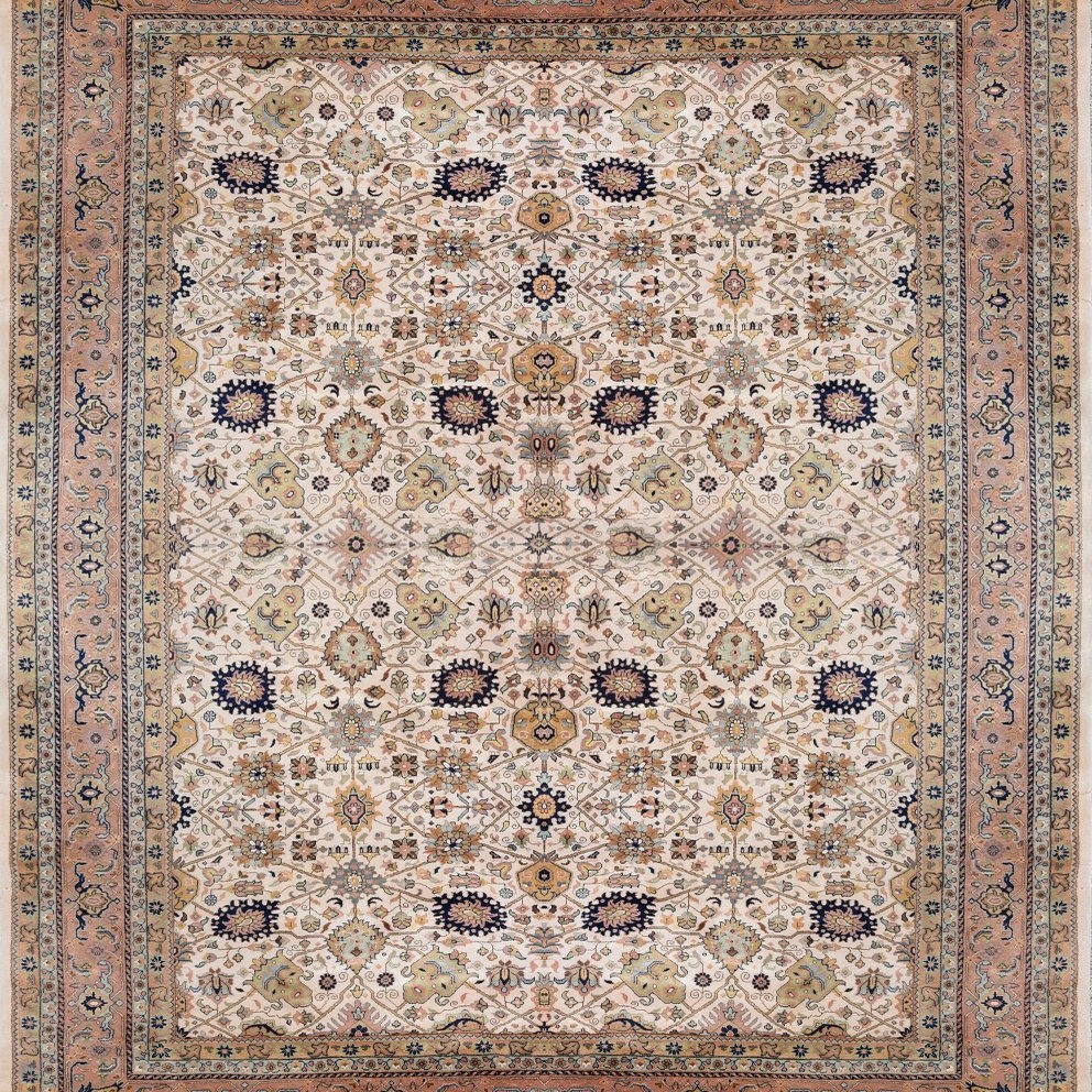 Tapis d'orient Indien du Pendjab en laine – 250 x 350 Cm - "Galerie Sardje"