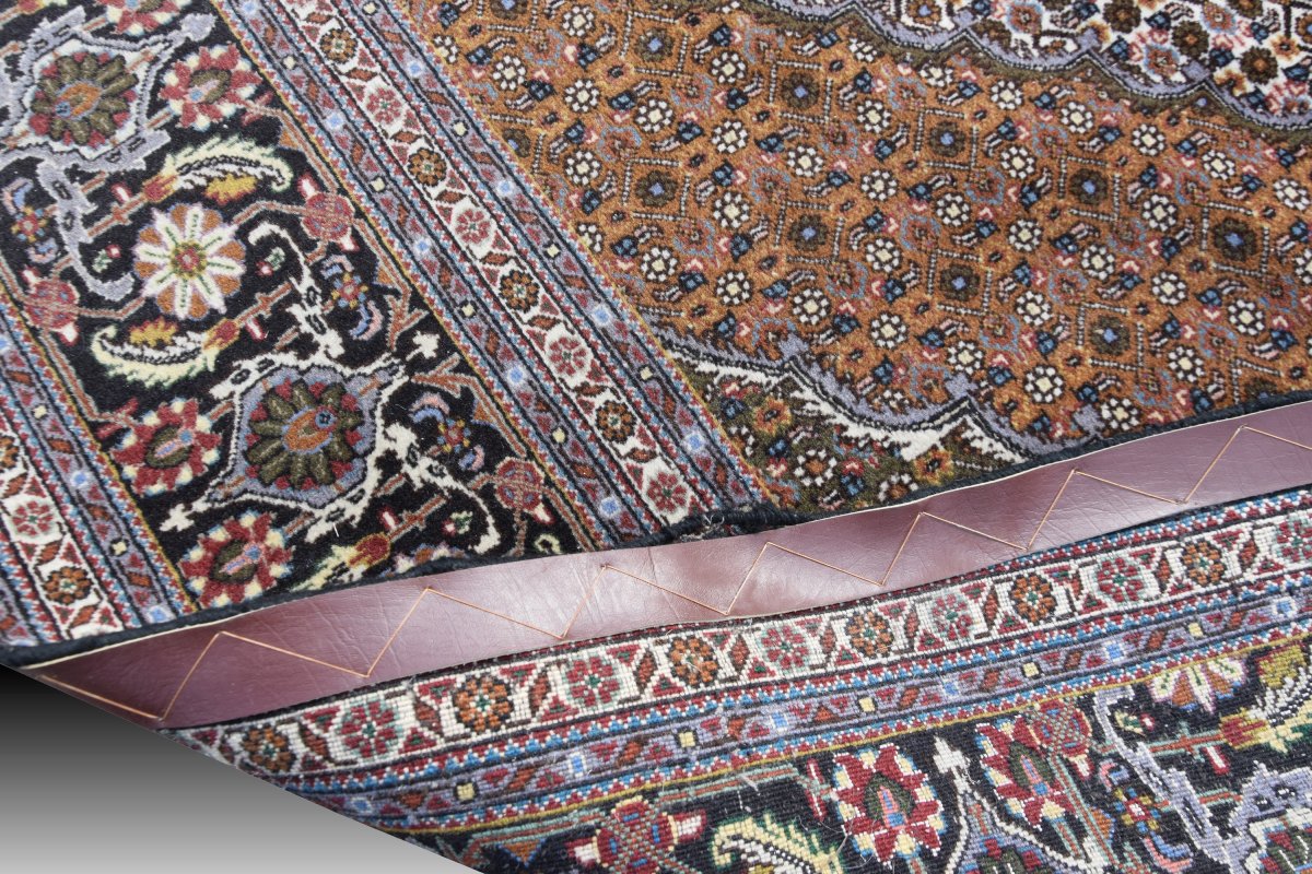 Grand Tapis d'Orient Tabriz Iran Laine et Soie: 3.50 x 2.50 Mètres - "Galerie Sardje"-photo-6