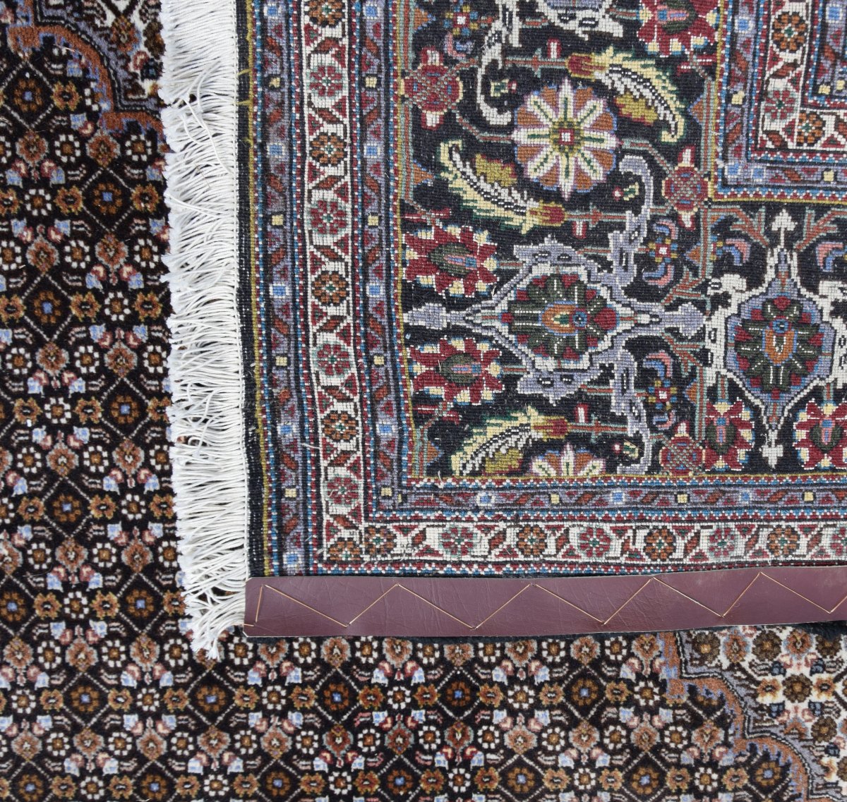 Grand Tapis d'Orient Tabriz Iran Laine et Soie: 3.50 x 2.50 Mètres - "Galerie Sardje"-photo-8