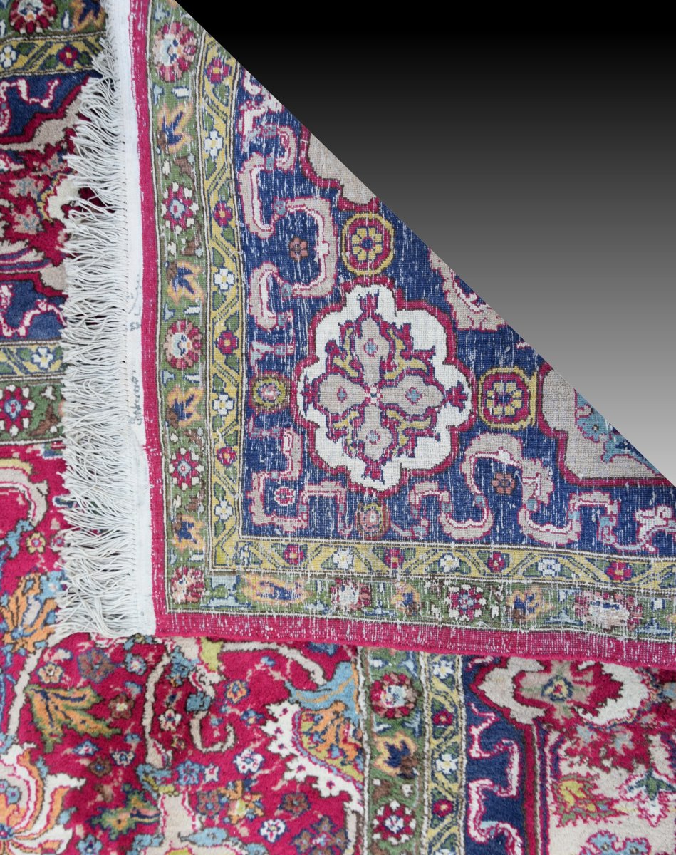 Oriental Rug Kirman Iran Wool : 3.00 X 2.00 Mètres - "galerie Sardje"-photo-8