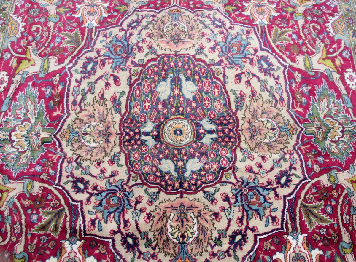 Oriental Rug Kirman Iran Wool : 3.00 X 2.00 Mètres - "galerie Sardje"-photo-1