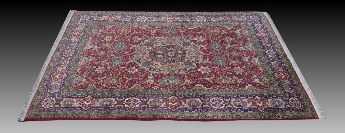 Oriental Rug Kirman Iran Wool : 3.00 X 2.00 Mètres - "galerie Sardje"-photo-4