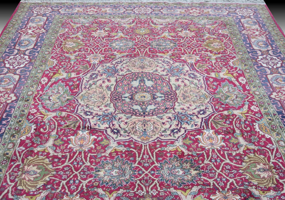 Oriental Rug Kirman Iran Wool : 3.00 X 2.00 Mètres - "galerie Sardje"-photo-5