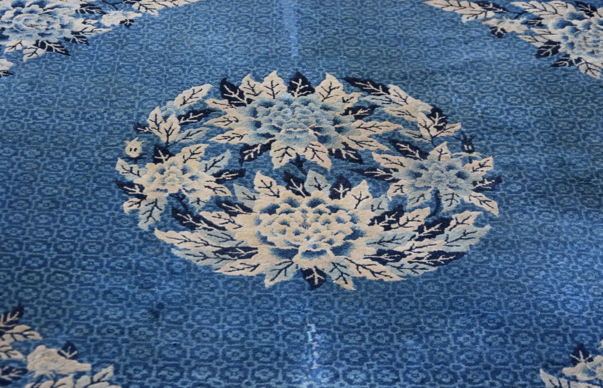 Antique Chinese Rug, Baotou-late 19th Century - 190 X 160 Cm - "galerie Sardje"-photo-1