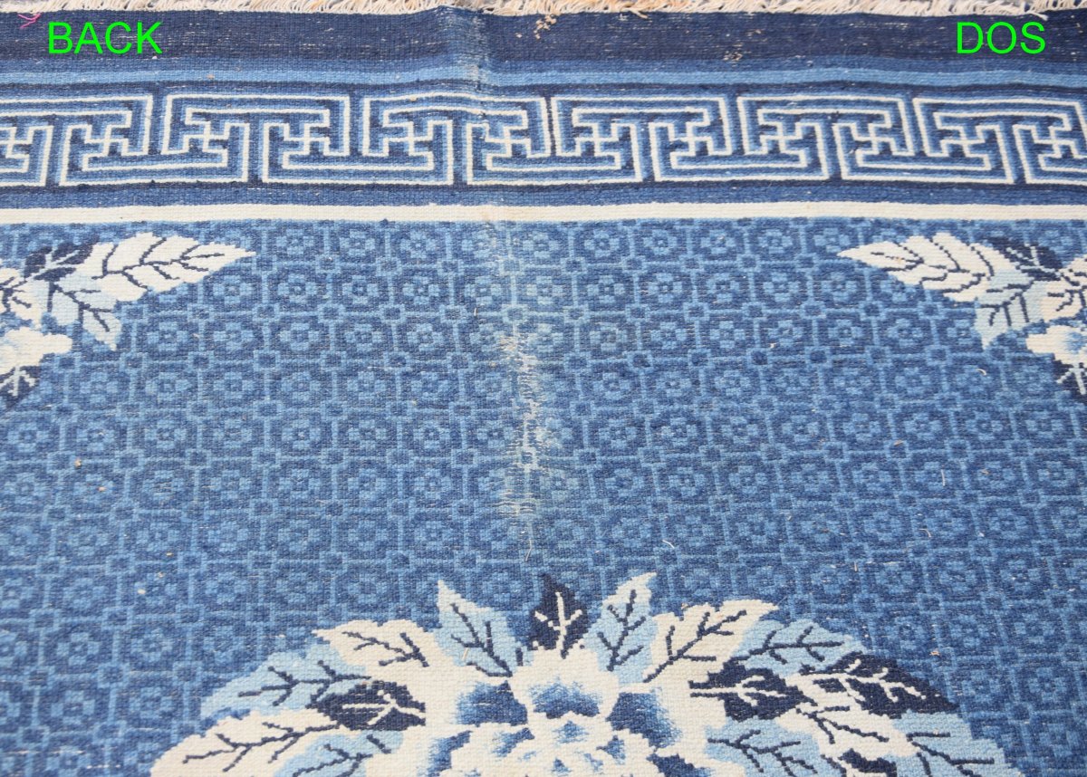 Antique Chinese Rug, Baotou-late 19th Century - 190 X 160 Cm - "galerie Sardje"-photo-3