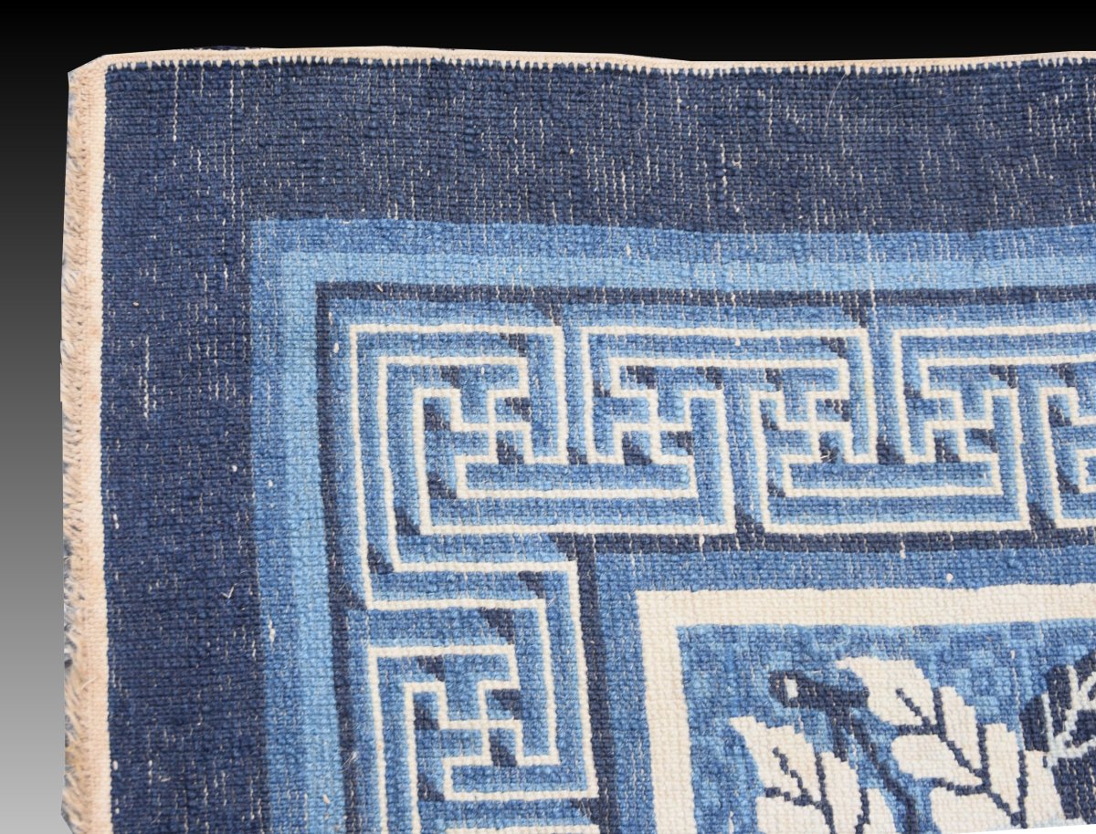 Antique Chinese Rug, Baotou-late 19th Century - 190 X 160 Cm - "galerie Sardje"-photo-4