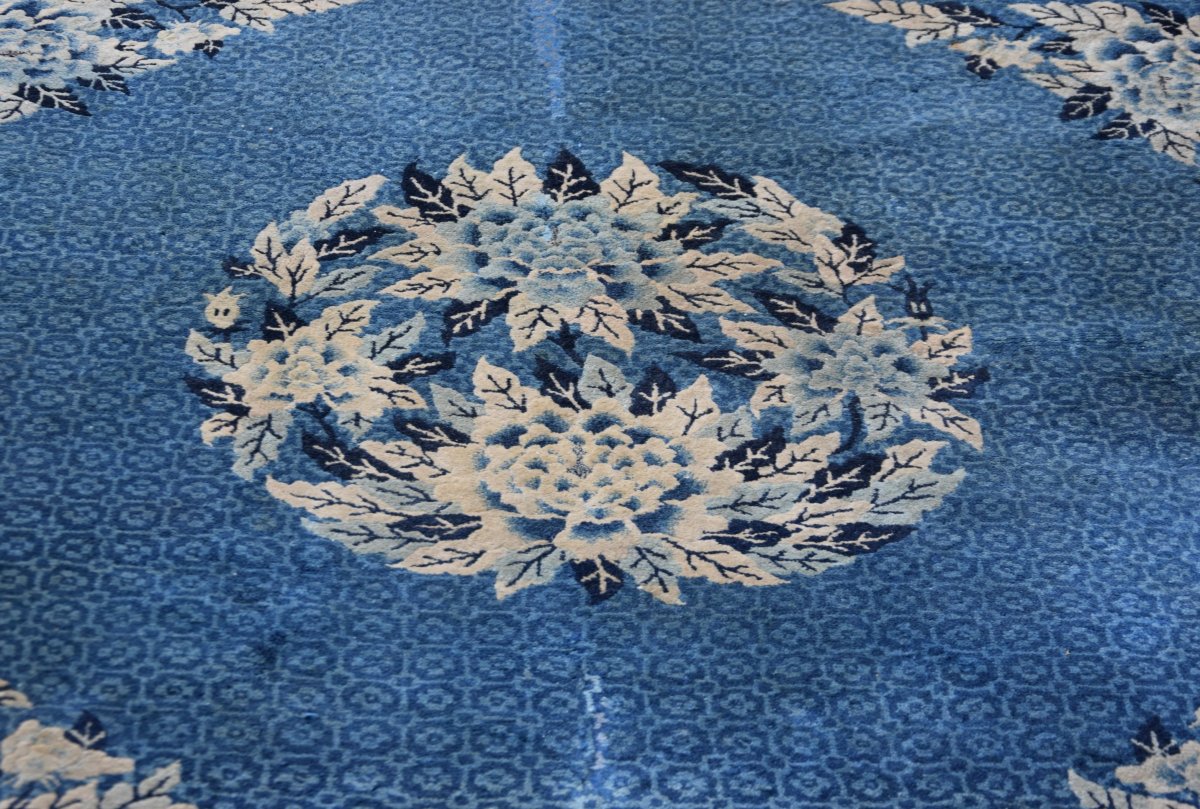 Antique Chinese Rug, Baotou-late 19th Century - 190 X 160 Cm - "galerie Sardje"-photo-6