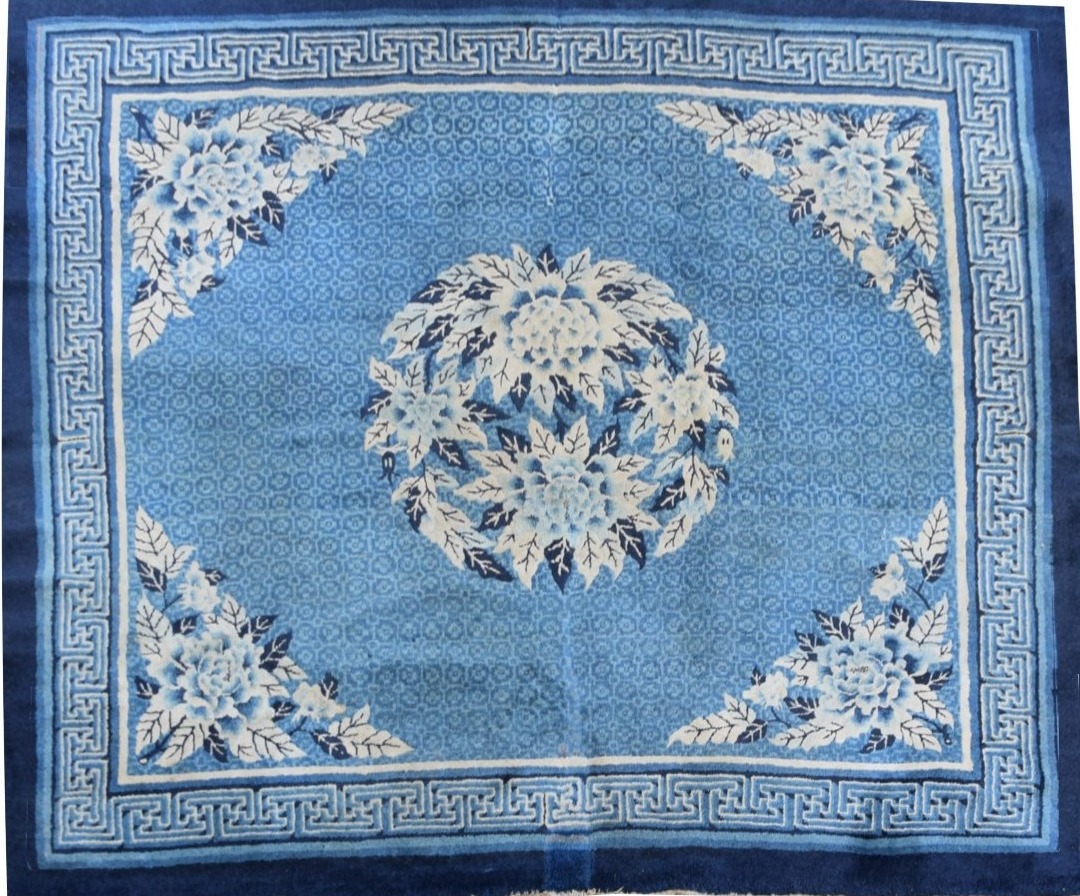 Antique Chinese Rug, Baotou-late 19th Century - 190 X 160 Cm - "galerie Sardje"