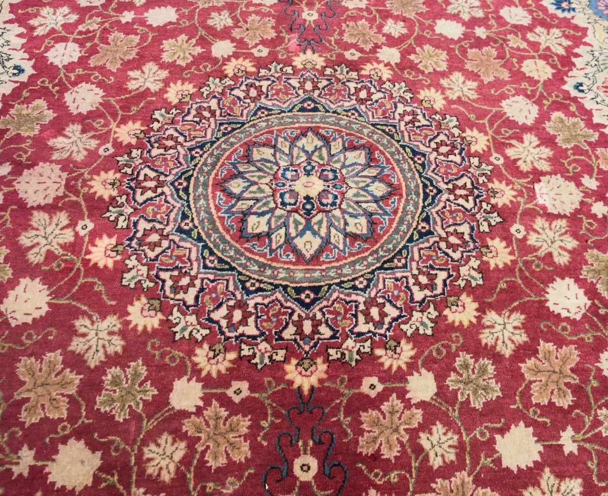 Iranian Oriental Rug, Persian Kashan - Mid-20th Century. 2.15 X 1.42 Meters - -photo-7