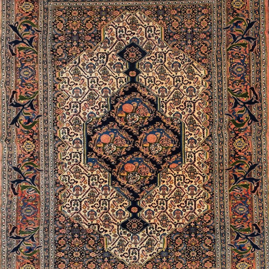 Tapis d'orient Senneh Iran : 190 x 290 Cm Kurdistan perse – "Galerie Sardje"