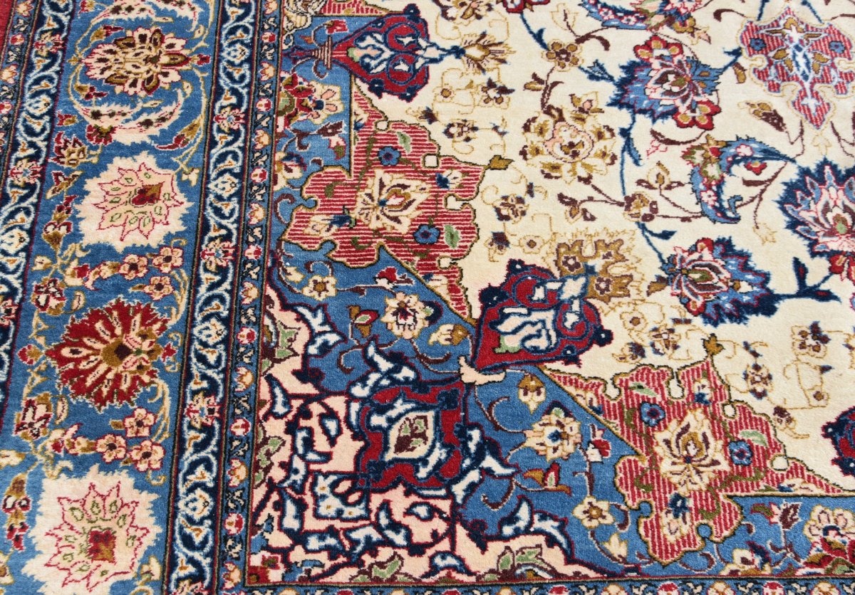 Grand tapis d'orient Ispahan – Iran, époque du Shah : 258 × 375 cm"Galerie Sardje"-photo-2
