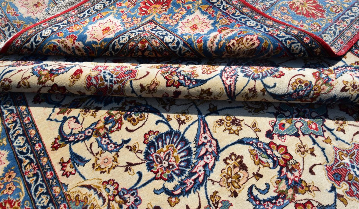 Grand tapis d'orient Ispahan – Iran, époque du Shah : 258 × 375 cm"Galerie Sardje"-photo-4