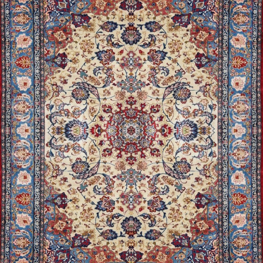 Grand tapis d'orient Ispahan – Iran, époque du Shah : 258 × 375 cm"Galerie Sardje"