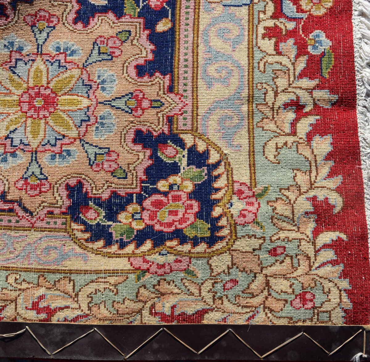Large Iranian Kirman Oriental Rug: 4.85 X 2.95 Meters. - "galerie Sardje" -photo-8