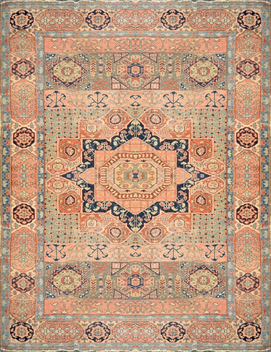 Tapis d'Iran Ardabil « esprit Mamelouk » – début du XXᵉ siècle : 200 × 290 cm  "Galerie Sardje"